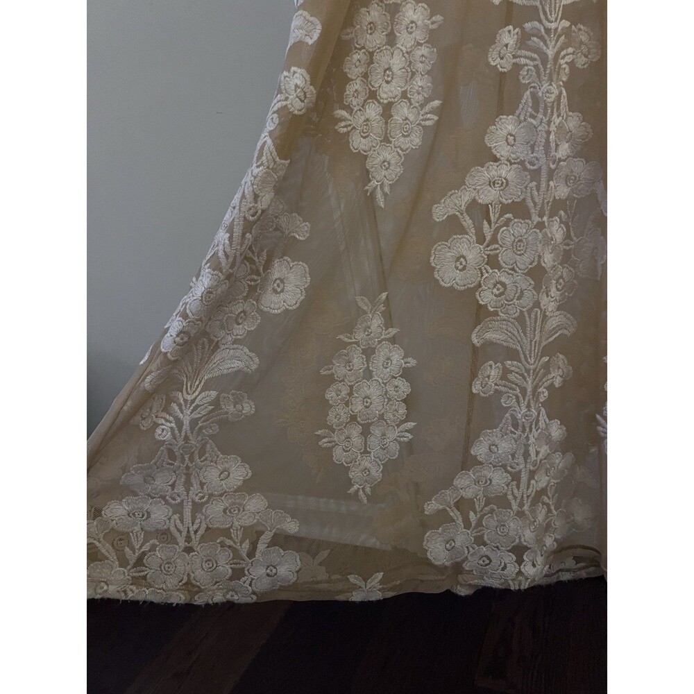 NWT For Love & Lemons Free People Temecula Embroidered Maxi Dress Size Medium - Picture 10 of 16